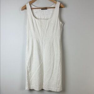 Club Monaco Ivory Floral Midi Dress Size 4